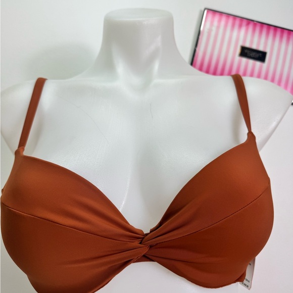 Victoria's Secret Rust Bikini Set Sz. 36B removable padded / M NWT - Picture 8 of 10